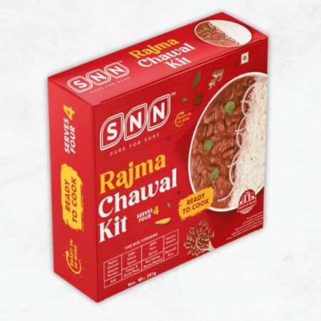 SNN Rajma Chawal Kit - Ready to Cook Meal Kit, Serves 4 (391g)