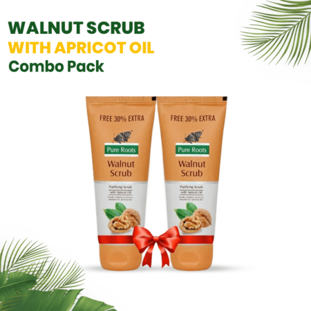 Pure Roots Walnut Scrub Pack of 2 - 100g Each