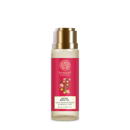 Forest Essentials Travel Size After Bath Oil Iced Pomegranate & Kerala Lime