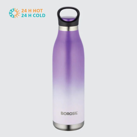 Borosil Hydra Steel Kids Water Bottle ColorCrush Violet
