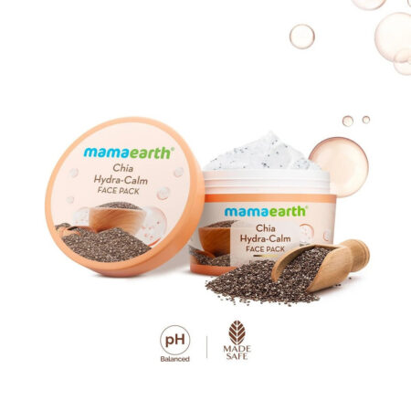 Mamaearth Chia Hydra Calm Face Pack | Chia Seed & Ceramides | Skin Barrier | 200g