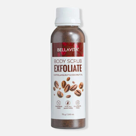 Bella Vita Organic Exfoliate Face & Body Scrub for Tan Removal | Natural Exfoliant
