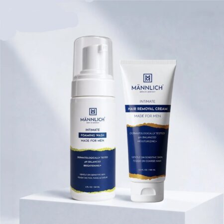 Mannlich Intimate Hair Removal Cream + Intimate Wash | Complete Intimate Care Duo