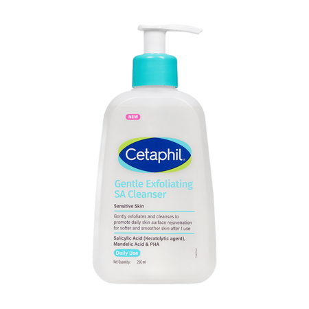 Cetaphil Gentle Exfoliating SA Cleanser | Salicylic Acid | Smooth & Bright Skin