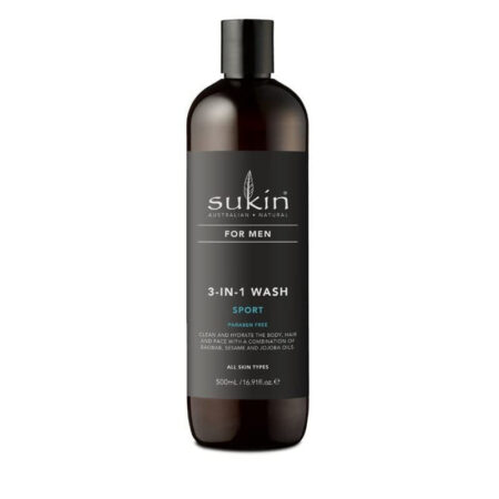 Sukin For Men 3-in-1 Wash Sport - 500 ml