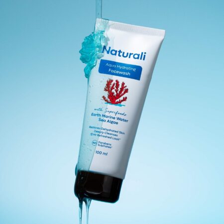 Naturali Aqua Hydrating Face Wash With Earth Marine Water & Sea Algae - 100 ml