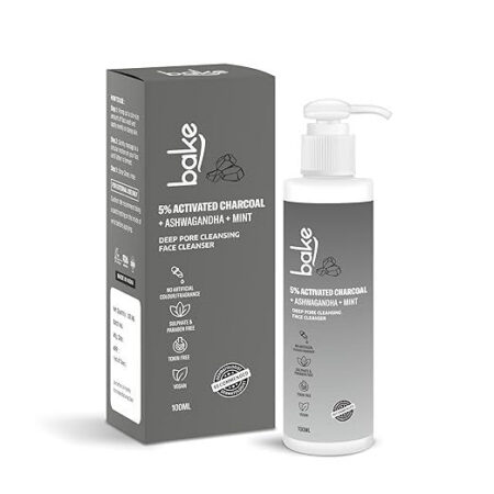 Bake 5% Activated Charcoal Face Wash - 100 ml