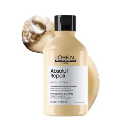 L'Oréal Professionnel Absolut Repair Shampoo For Dry and Damaged Hair With Protein & Omega-9 | 300ml
