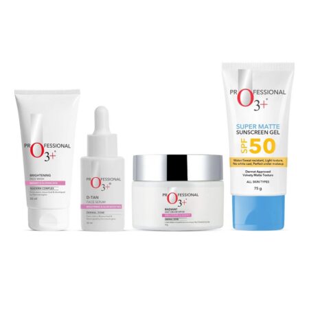 O3+ CSMS Daily Skincare Kit | Cleanser + Serum + Moisturiser + Sunscreen | Complete Routine