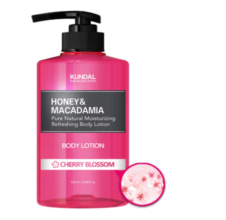 Kundal Cherry Blossom Honey & Macadamia Pure Body Lotion (500ml)